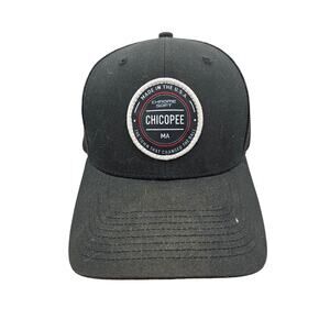 Callaway Chicopee MA Chrome Soft Snapback Hat‎ Cap Black Logo Faded Brim